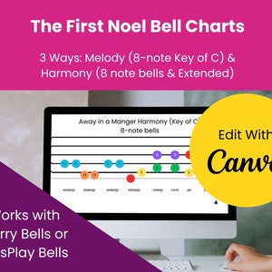 O primeiro gráfico de sinos de Noel | Hora de cantar na Primária | Gráfico de sinos de mão Merry Bells | Gráfico de sinos de mão Kidsplay | Ideias divertidas para a hora de cantar | SUD