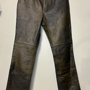 Gap Leather Pants - Etsy