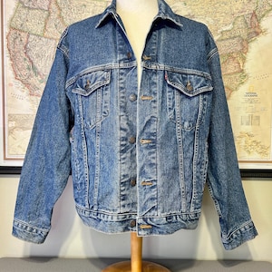 90s〜 Levi's 70507 zip-up cotton jacket Levis Denim Trucker Jacket Vintage 90s 70507-4890 Mens Size