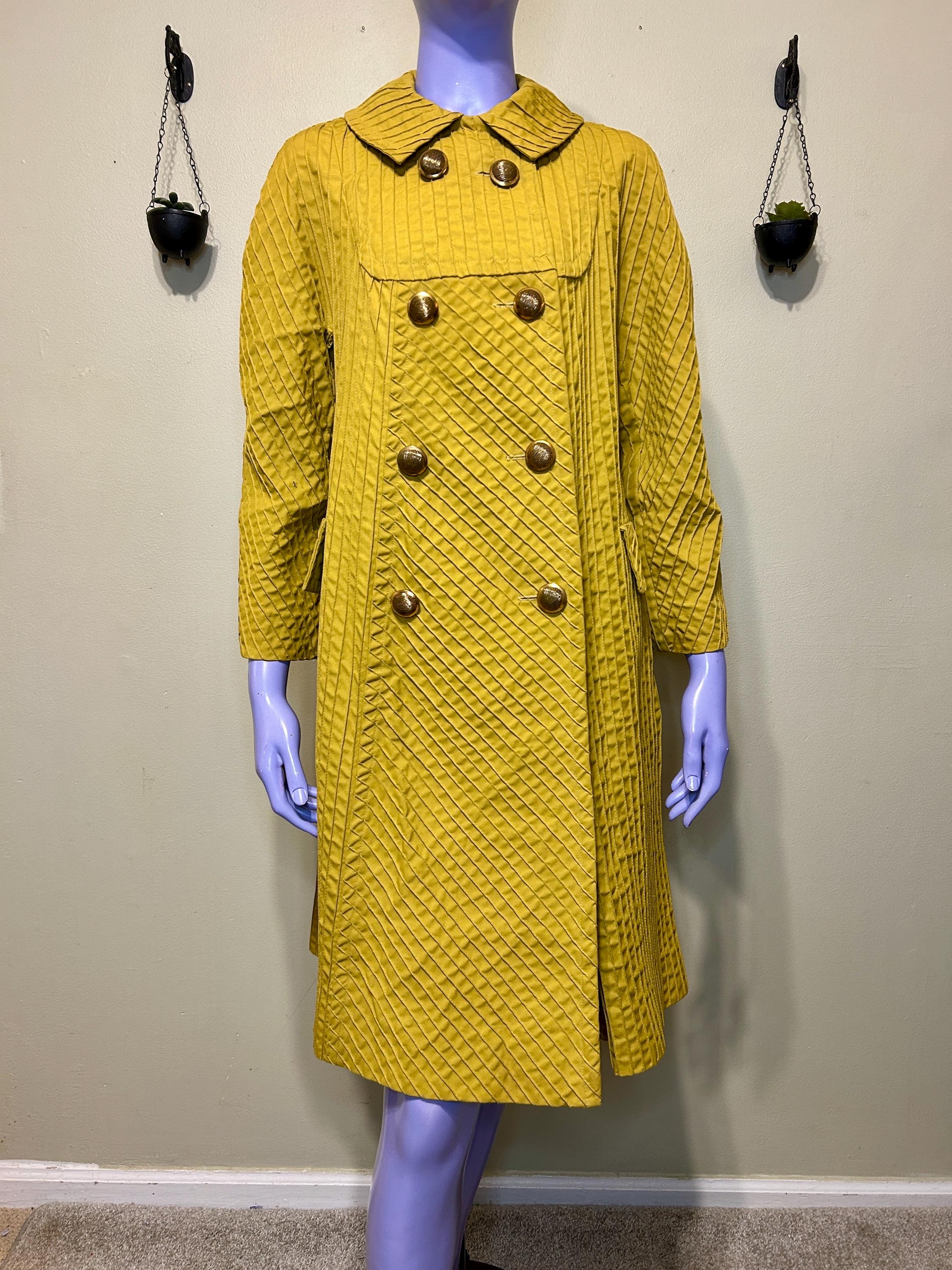 60s Belted Coat - Etsy