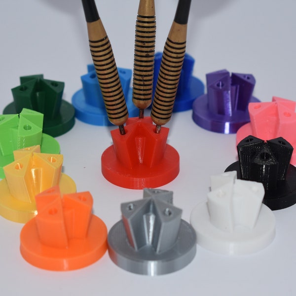 Tabletop Dart Stand - Holds 3 steel or soft tip darts!