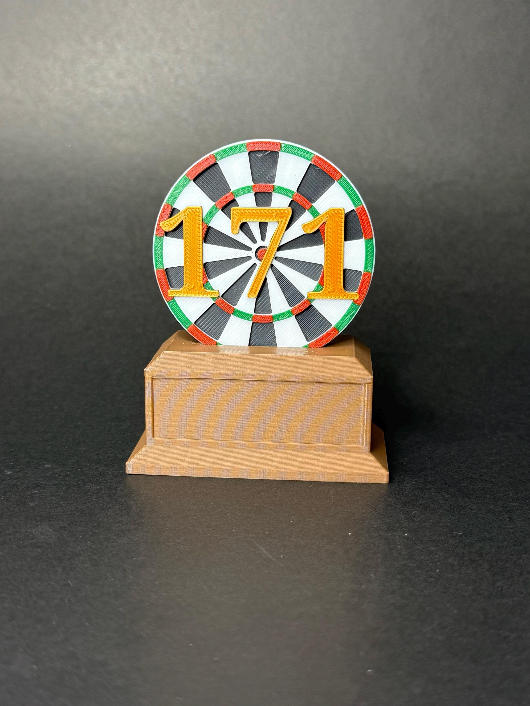 3D Printed Victory Dart Trophies! Small, Medium and Large!