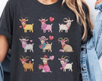 Funny Goat Shirt, Goat Mom Gift, Goat Dad Shirt, Cute Farm Animal Tee, Goat Owner Gift, Farm Life Shirt, Funny Farmer Gift, Goat Lover Tee