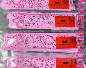 Cherry Taffy with Sprinkles 4, 6, or 10 pack