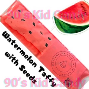 WATERMELON TAFFY With SEEDS