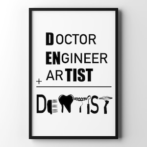 Floral Dentist Office Art: Teeth Anatomy Poster (Digital Download)