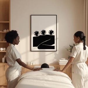 Konsttryck med koppningsterapi, akupunkturposter (digital nedladdning) bild 12