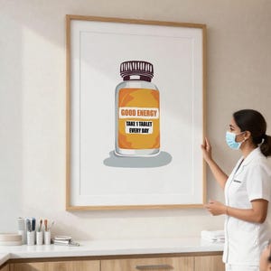 Konsttryck med goda energipiller: Motiverande apoteksdekor (digital nedladdning) Scentest-affisch bild 4