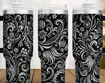 Floral Paisley Tumbler Laser Engraving SVG (Digital Download)