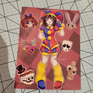 Pomni, Amazing Digital Circus Print - 4 in x 5.5 in