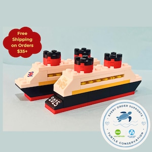 LEGO® Disney Cruise Ship - Disney Cruise Fish Extender (FE) Gifts! Personalizable Disney Cruise Gift w/ Name/Year/DCL Logo! Authentic + New!