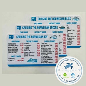 Norwegian Cruise Ship Deck Guide™ - Cruise Wayfinder Card - NCL Wayfinder Cards - Norwegian Cruise Lines