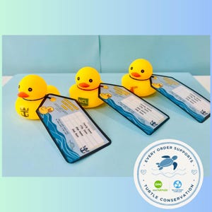 Cruising Ducks with Cruise Line Logo Printing & Personalized Tags | Carnival, Royal Caribbean, Norwegian, Holland, Disney, Celebrity! image 1