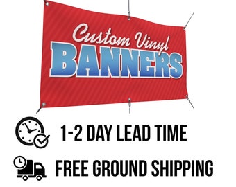 Custom Size Full Color Vinyl Banner - Quick Turnaround - Free Shipping