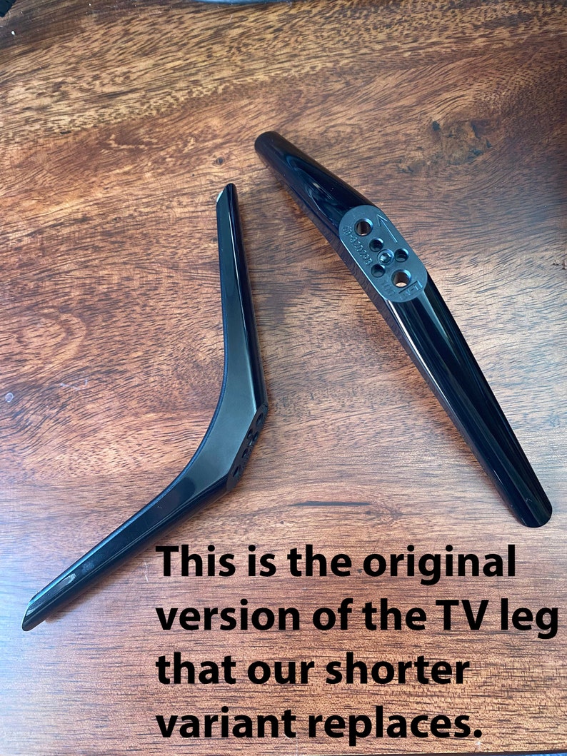 Shorter Roku TV Frame Legs for TCL Series 3/4/5/6 Stands 32-65 Inch image 3