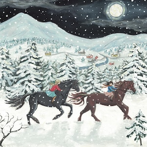 Snow Sisters - Carte de voeux - Carte pliée