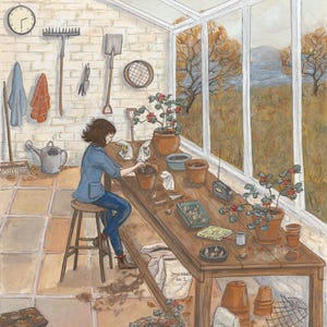 Winter Gardener - Biglietto di auguri - Biglietto piegato