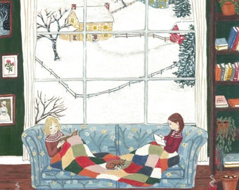 Snow Day - Greeting Card - Folded Card