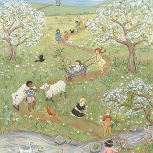 Primavera - Tarjeta de felicitación - Tarjeta plegada