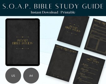 S.O.A.P Bible Study Template - Etsy