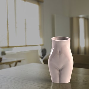 Female Planter STL - 3D Woman Vase File,  Vase for Flowers and Home Decor, Vase Printing, Digital File, Woman STL
