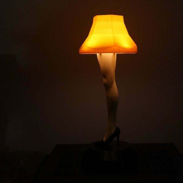 Leg Lamp STL, 3D Desk Lamp, Woman Light STL, Lamp Model STL File, 3D Light Decor