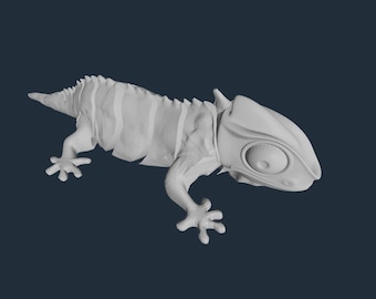 3D Articulated Chameleon STL, 3D Printing File, 3D Chameleon STL File, Articulated Chameleon Printing, Decor, 3D Print, Gecko 3D Printing