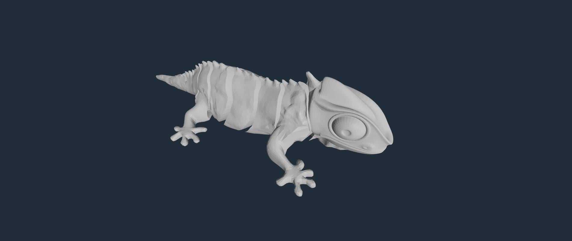 Camaleonte 3D Flessibile - Giocattolo Lucertola Stampato In 3D, 3 Pezzi Realistici Per Ufficio E Regalo - 6