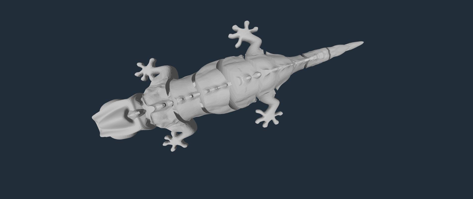3 Pezzi Camaleonte 3D Flessibile - Giocattolo Lucertola Stampa 3D - Regalo Antistress Per Bambini E Adulti