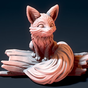 Cute Fox STL, 3D Cute Fox STL File, 3D Fox Printing, Pirintable 3D Cute Fox Model, Home Decor Cute Fox With 3D Printer, Gift 3D Printing