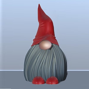 3D Gnome Stl Decor with 3D Stl Files, Home Decor, 3D Prints, One of a Kind, 3D Art, Stl File, 3D Printed Decor, Decor Stl