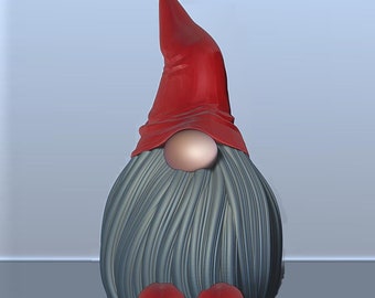 3D Gnome Stl Decor with 3D Stl Files, Home Decor, 3D Prints, One of a Kind, 3D Art, Stl File, 3D Printed Decor, Decor Stl