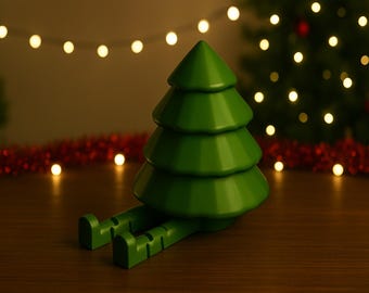 3D Flexi Leg Christmas Tree, 3D Christmas Tree Print File, 3D Flexible Leg Christmas Decor, 3D Print File, Christmas Decor & Gift, 3D STL