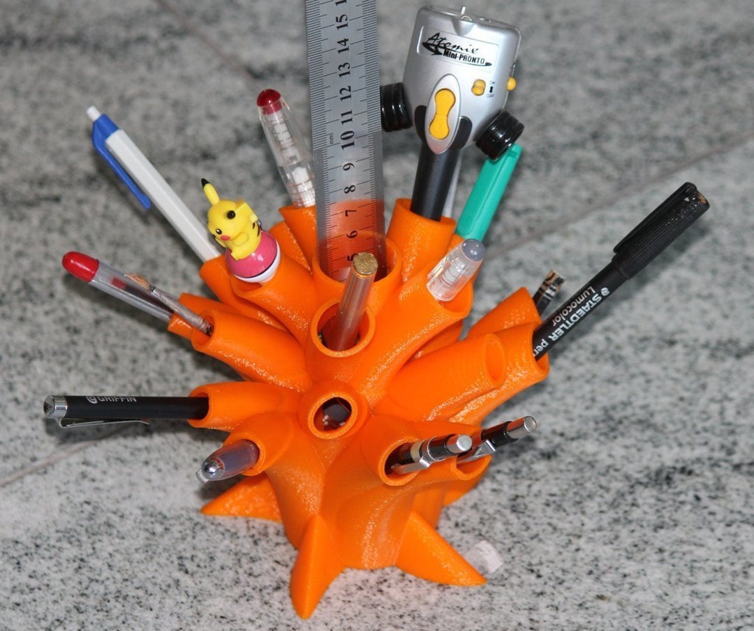 3D Printing, Pencil Holder STL for Your Desk, Pen Holder 3D Print, 3D ...