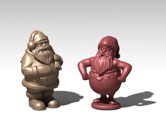 Santa Claus STL - Christmas Decor STL, 3D Santa Claus Model, 3D Figure, 3D Print File, Gift for Christmas, 3D Printing