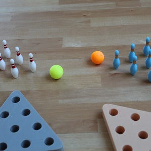 3D Table Bowling Set STL, Bowling Set Printing, Pirintable Bowling Set STl, Table Bowling STL File