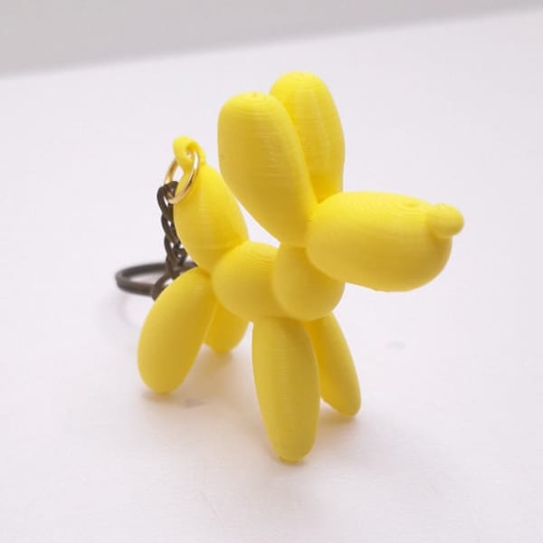 3D Balloon Dog Keychain STL, 3D Balloon Dog Keychain Printing File, Balloon Dog With 3D Printer, Gift With 3D Printer, Printable Balloon Dog