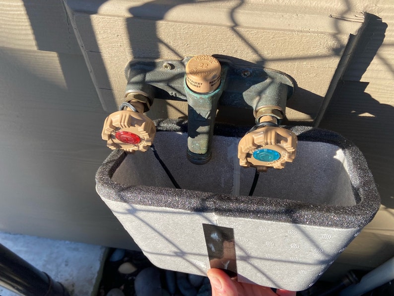 Extra Large Hot/cold Double Hose Bib Cover Etsy