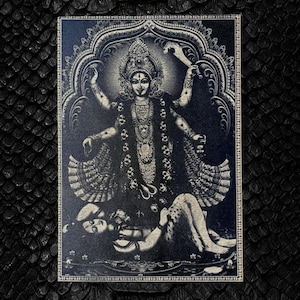 Godin Kali Maa, houten wanddecoratie, krachtig, meditatie, yoga, Maha Kali, religie, hindoeïsme, positieve energie, mandala, Yantra, Shiva.