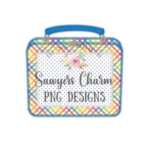 BUNDLE PNG faux applique Printable file - Sublimation - Heat Transfer Design - Digital Clipart - Lunch box with & without bow back to school