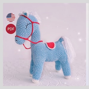 Amigurumi Unicorn Crochet Pattern: Plush Horse (PDF Pattern)