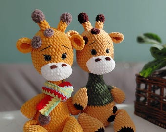 Crochet giraffe pattern , plushie amigurumi toys ( pdf patterns)