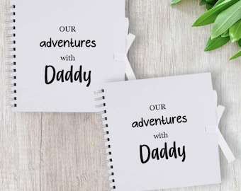 Daddy and Me Scrapbook – Our Adventures with Daddy Memory Book, Personalised Gift for Dad, Father's Day Keepsake
