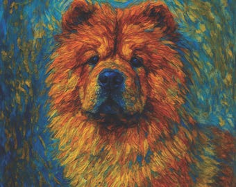 Chow Chow Watercolor Art Print | Booper Doo Pet Portrait (Digital Download)