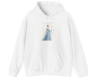 Sudadera con capucha con ilustración de la Reina de Hielo / Sudadera con gráfico de la Princesa de las Nieves