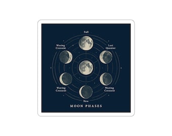 Mond Aufkleber | Celestial Lunar Sticker Bogen