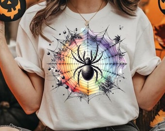 Halloween spider clipart svg png  Spiderweb png gothic spider watercolor spiderweb black spider png Colorful Spiderweb Watercolor Splash