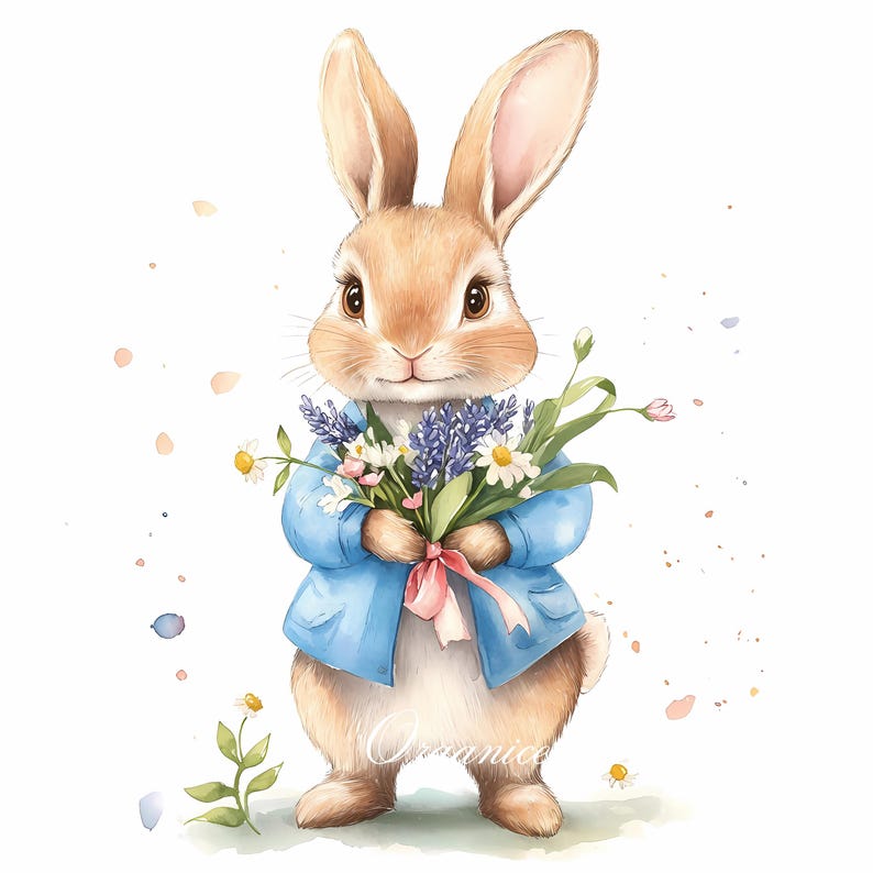 Peter Rabbit Spring Clipart Bundle 12 Sets High-quality 300 DPI JPEG ...