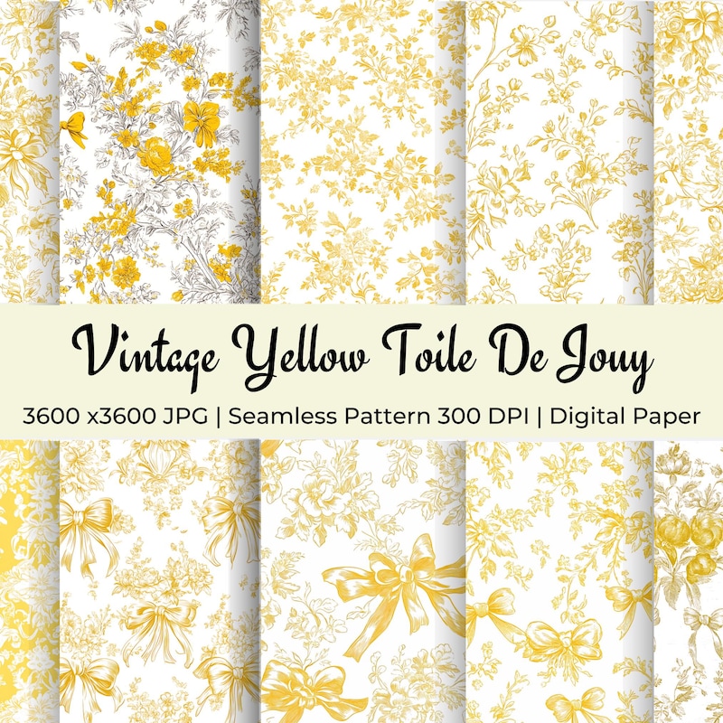 Yellow Chinoiserie Fabric - Etsy