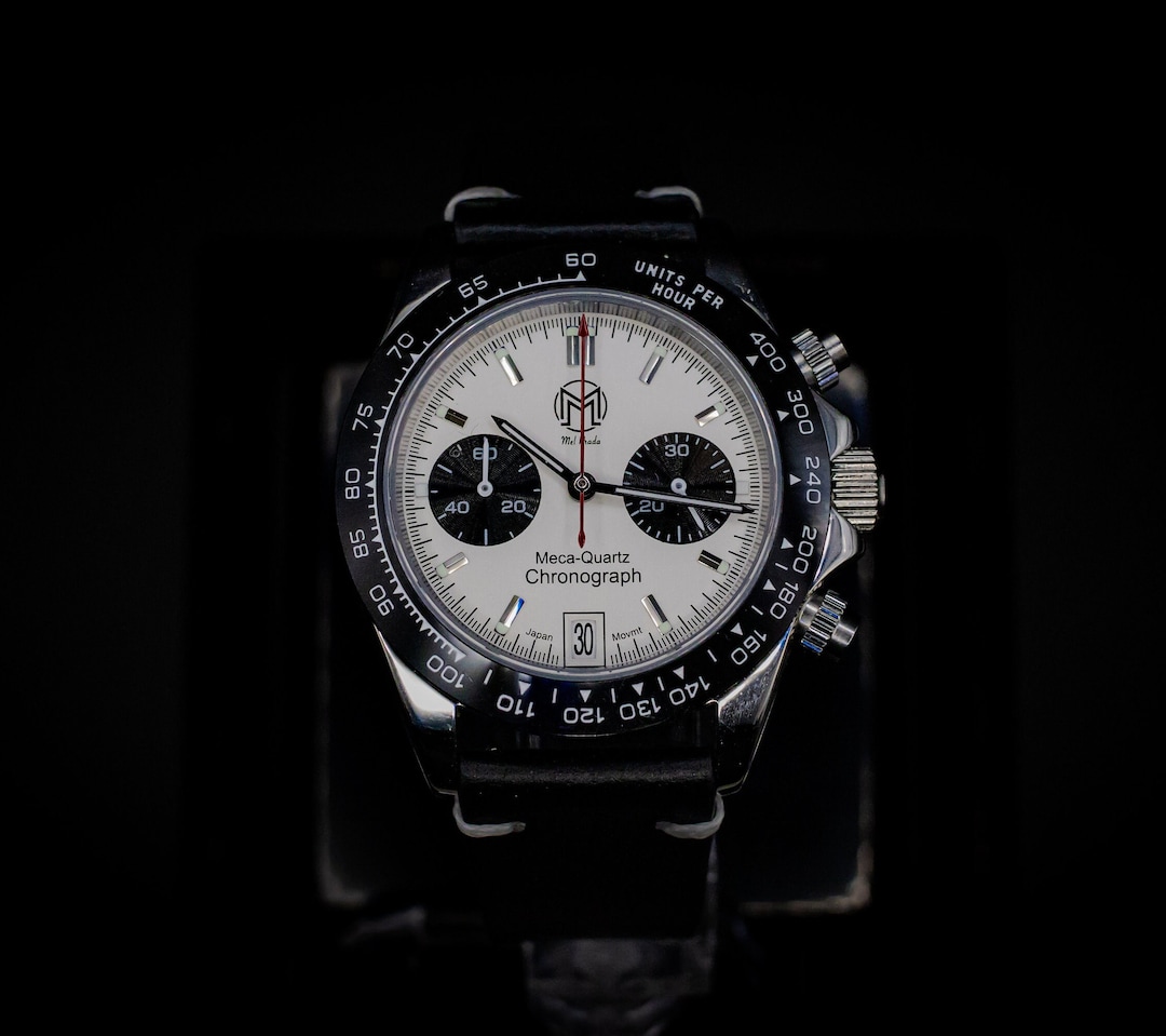 Panda Chronograph Meca Quartz Watch - Red Racing - Etsy